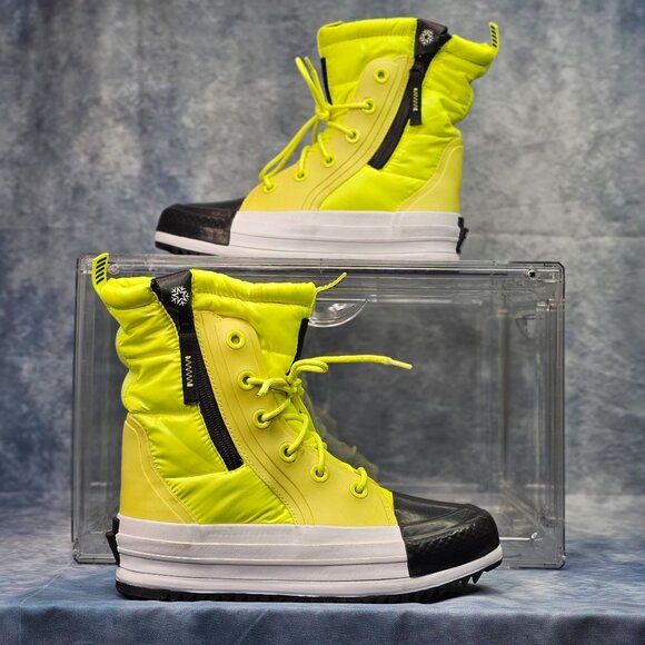 Converse Chuck Taylor All Star Yellow Black Winter Boots – Unisex Men’s 8 / Wome - Picture 1 of 5